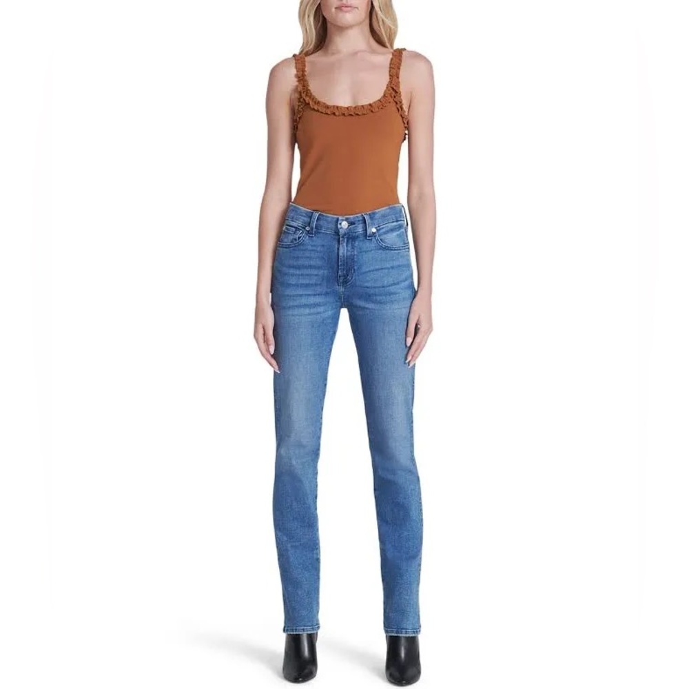 NWT 7 For All Mankind Jeans Kimmie Straight Leg, Sz 24, MSRP $178